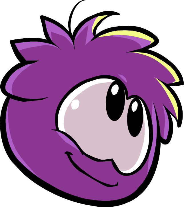 Purple Puffle (644x725), Png Download