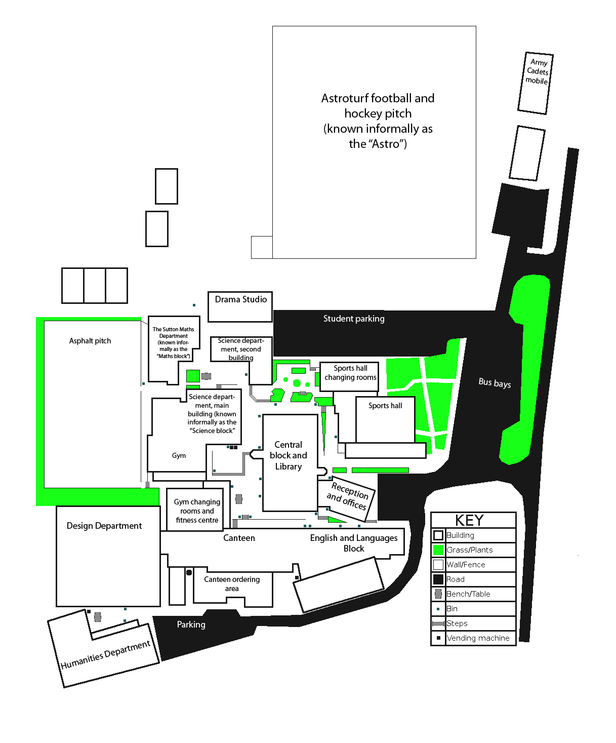 Prince William School Map Labelled (1217x1467), Png Download