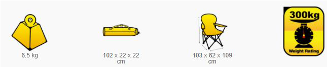 Oztrail Goliath Arm Chair (644x644), Png Download