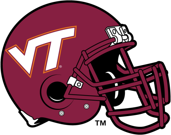 Virginia Tech Football Helmet (800x800), Png Download