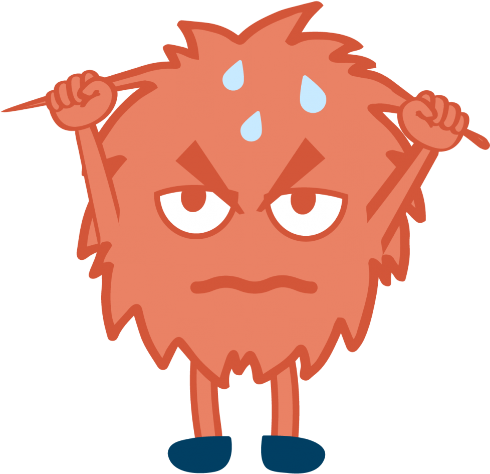 Image Of The Frustrated Character (1200x1200), Png Download