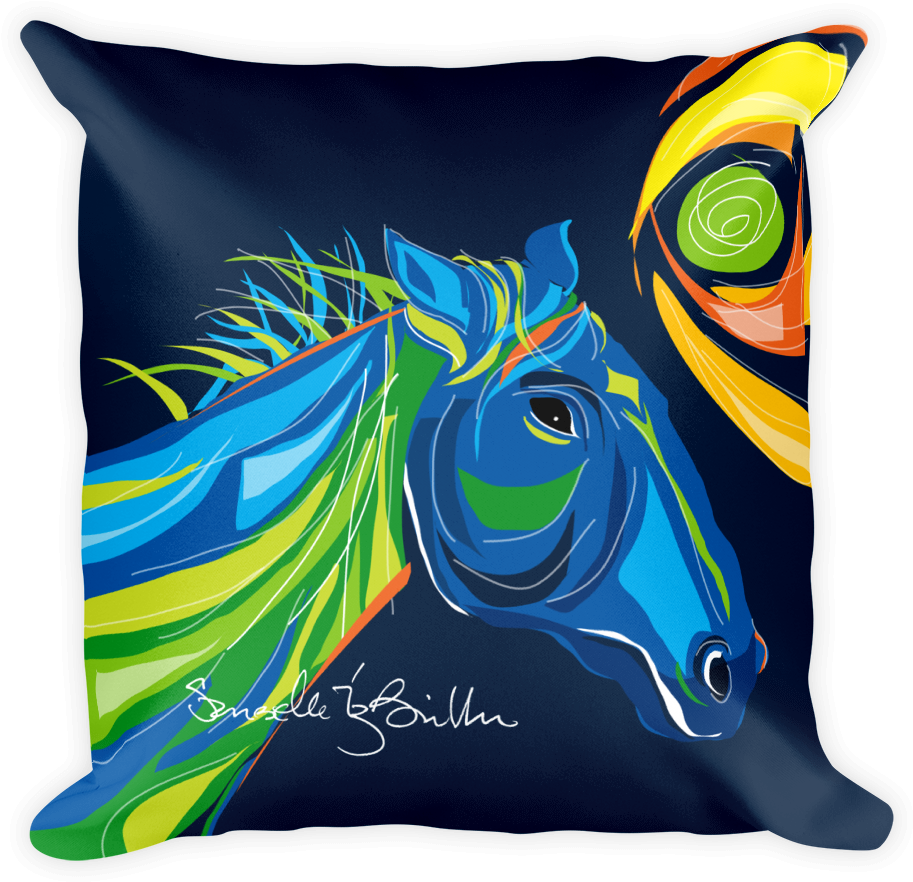 Square Pillow Caballo (1000x1000), Png Download