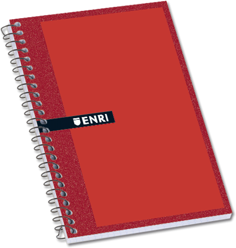 Cuadernos Espiral Enri Tapa Dura 8º 80 Hojas (800x849), Png Download