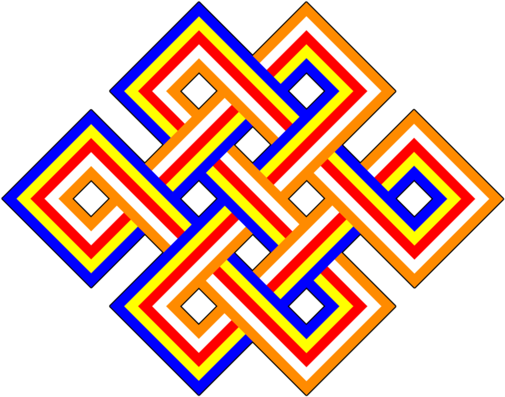 Image50 Buddhism Endless Knot (1006x794), Png Download