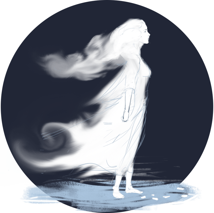 Picture Of The Ghost (849x843), Png Download