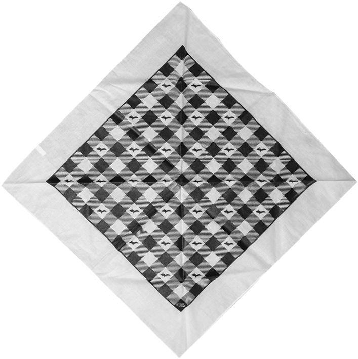 Bandana - "u - P - Silhouette" Plaid Bandana (800x809), Png Download
