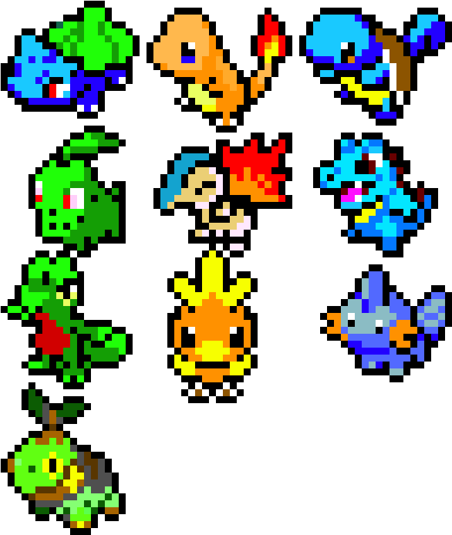 Starter Pokemon (750x770), Png Download