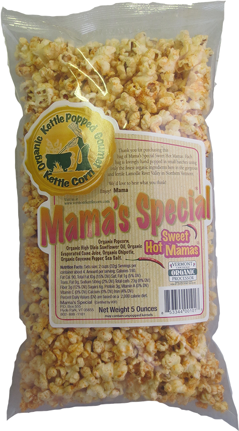 Mama's Special Sweet Hot Popcorn (500x890), Png Download