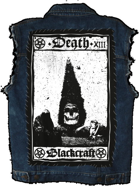 Death Card - Back Patch (624x624), Png Download