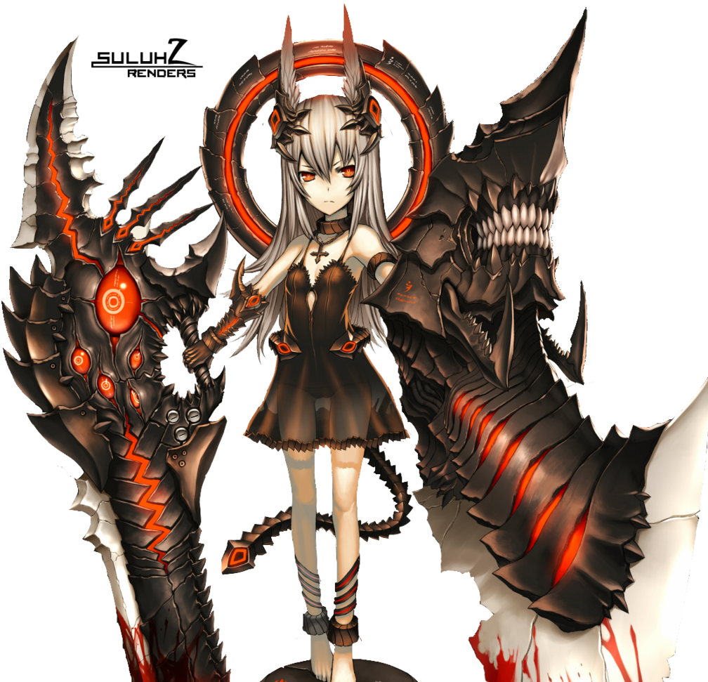 Badass Demon Girl (1024x971), Png Download