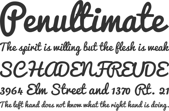 One Of My Favorite Free Fonts (720x473), Png Download