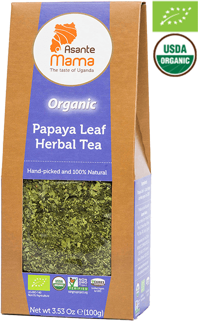 Papaya Leaf Herbal Tea Organic - Papaya Leaf Loose Tea (938x750), Png Download