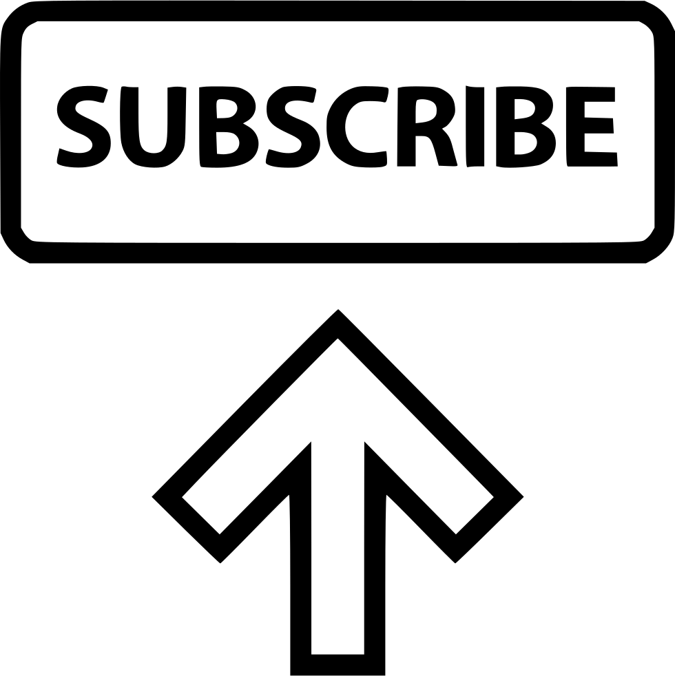 Subscribe Arrow Up Point Svg Png Icon Free Download - Subscribe Icon White Png (980x982), Png Download