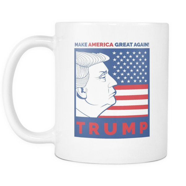0 Replies 0 Retweets 1 Like - Donald Trump Make America Great Again - 15oz Coffee (600x600), Png Download