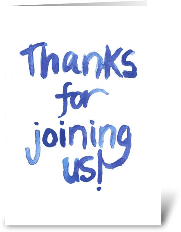 Thanks For Joining Us Baby Boy Greeting Card - Thanks For Joining Us (700x792), Png Download