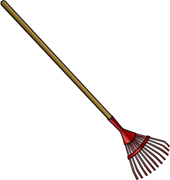 Leaf Rake Clipart Png - Free Clipart Rake (567x600), Png Download