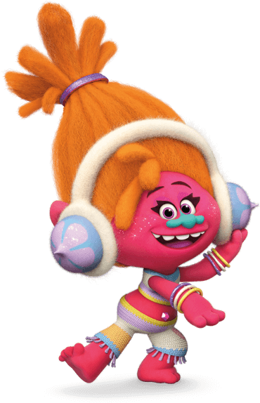 Dj Suki In Trolls (411x584), Png Download