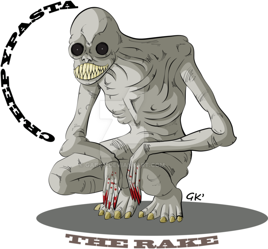 Rake Drawing Creepypasta Free Library - Rake Png (947x844), Png Download