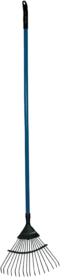 Metal Yard Leaf Rake 16 Tine Yard Leaf Rake With 1200mm - Broom (668x1000), Png Download