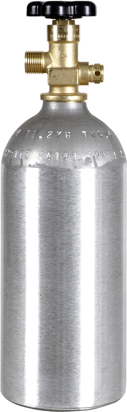 Beverage Elements New - Luxfer Co2 2.5 Lb Aluminum Cylinder Tank Cga 320 Valve (900x900), Png Download
