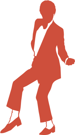 Silhouette Of Michael Jackson - Michael Jackson Silhouette Red (247x499), Png Download