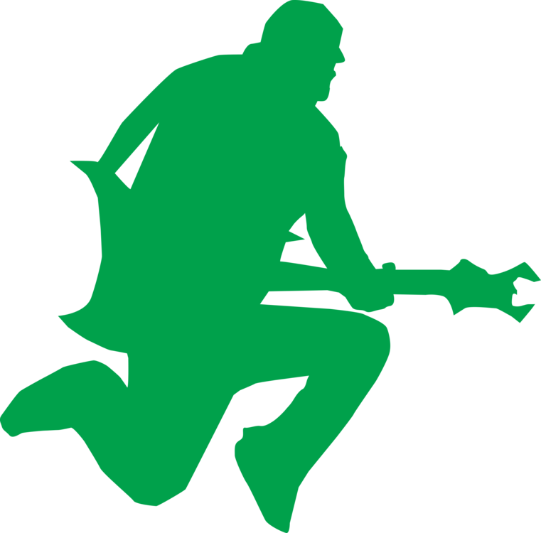 Download Electric Guitar Dance Bass Guitar Silhouette (761x750), Png Download