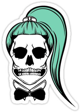 Lady Gaga Skull - Lady Gaga Skull Tattoo (375x360), Png Download