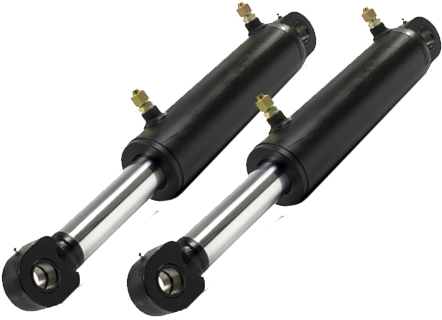 Hydraulic-cylinder - Hydraulic Cylinder (500x350), Png Download