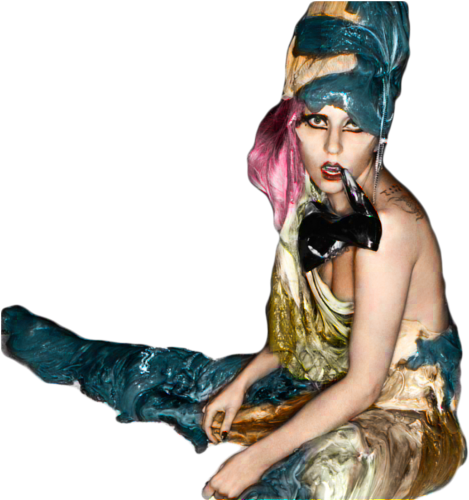 Lady Gaga Transparent Pack (part 3) - Lady Gaga Born This Way The Remix (499x500), Png Download