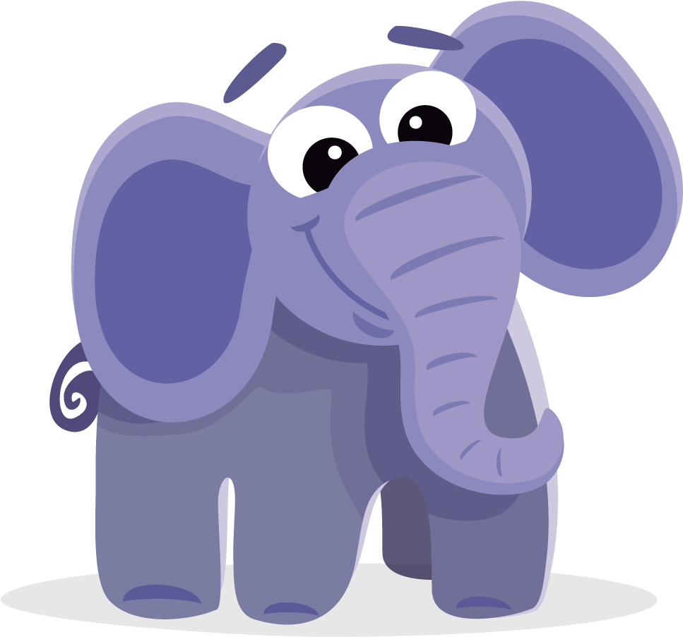 Clipart Png Elephant - Elefantes Animados En La Selva (1000x1000), Png Download