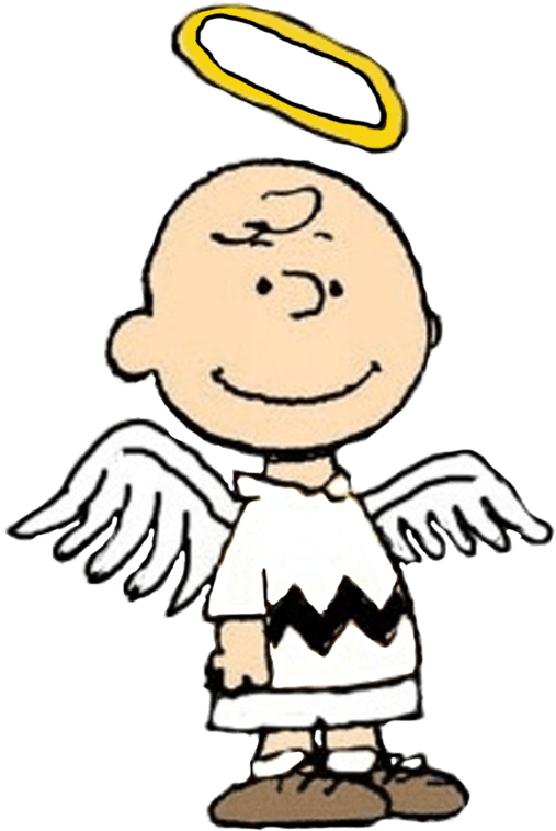 Download Free Peanuts Transparent Pngs - Charlie Brown As An Angel (600x760), Png Download