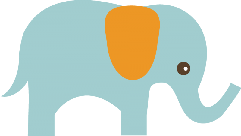Elephant Clip Art - Cute Elephant Clip Art (800x453), Png Download