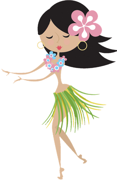 Luau Girl Clipart 10 - Luau Girl Clip Art (391x600), Png Download