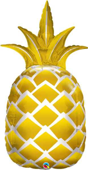 Pineapple Transparent Luau - Pineapple Balloon (363x700), Png Download
