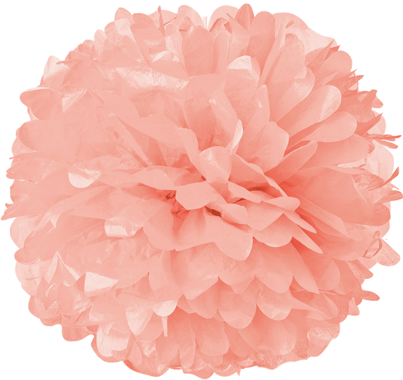 Carnation Tissue Pom Poms - Turquoise Blue 15 Inch Tissue Paper Flower Pom-pom (600x582), Png Download
