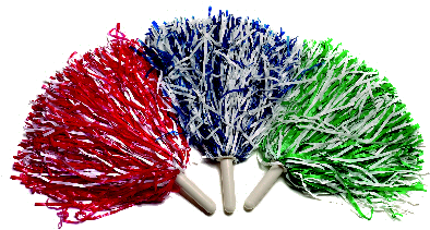Pom Poms Red / White - Pom-pom (400x400), Png Download