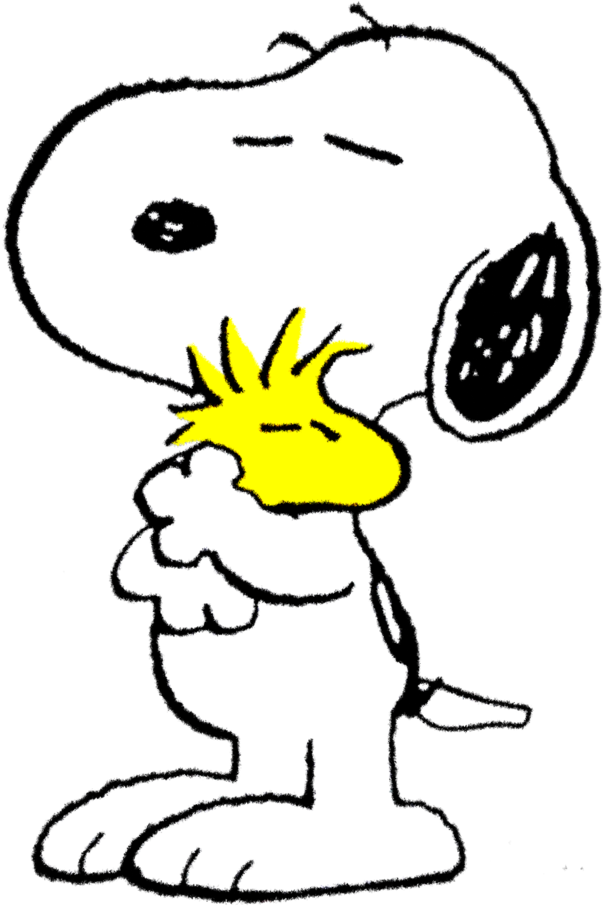Snoopy Hugging His Friend By Bradsnoopy - Love You My Dear Friend (794x1005), Png Download
