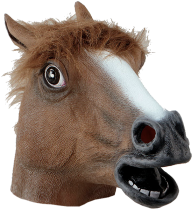 Horse Head Mask Png (386x500), Png Download