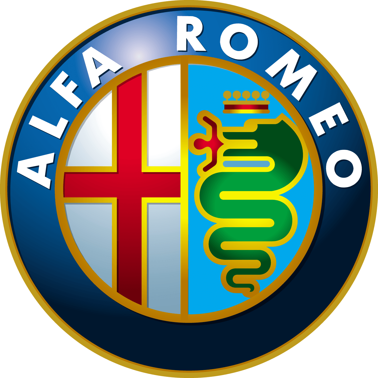 Alfa Romeon Logo - Alfa Romeo Logo 2017 (1311x1311), Png Download