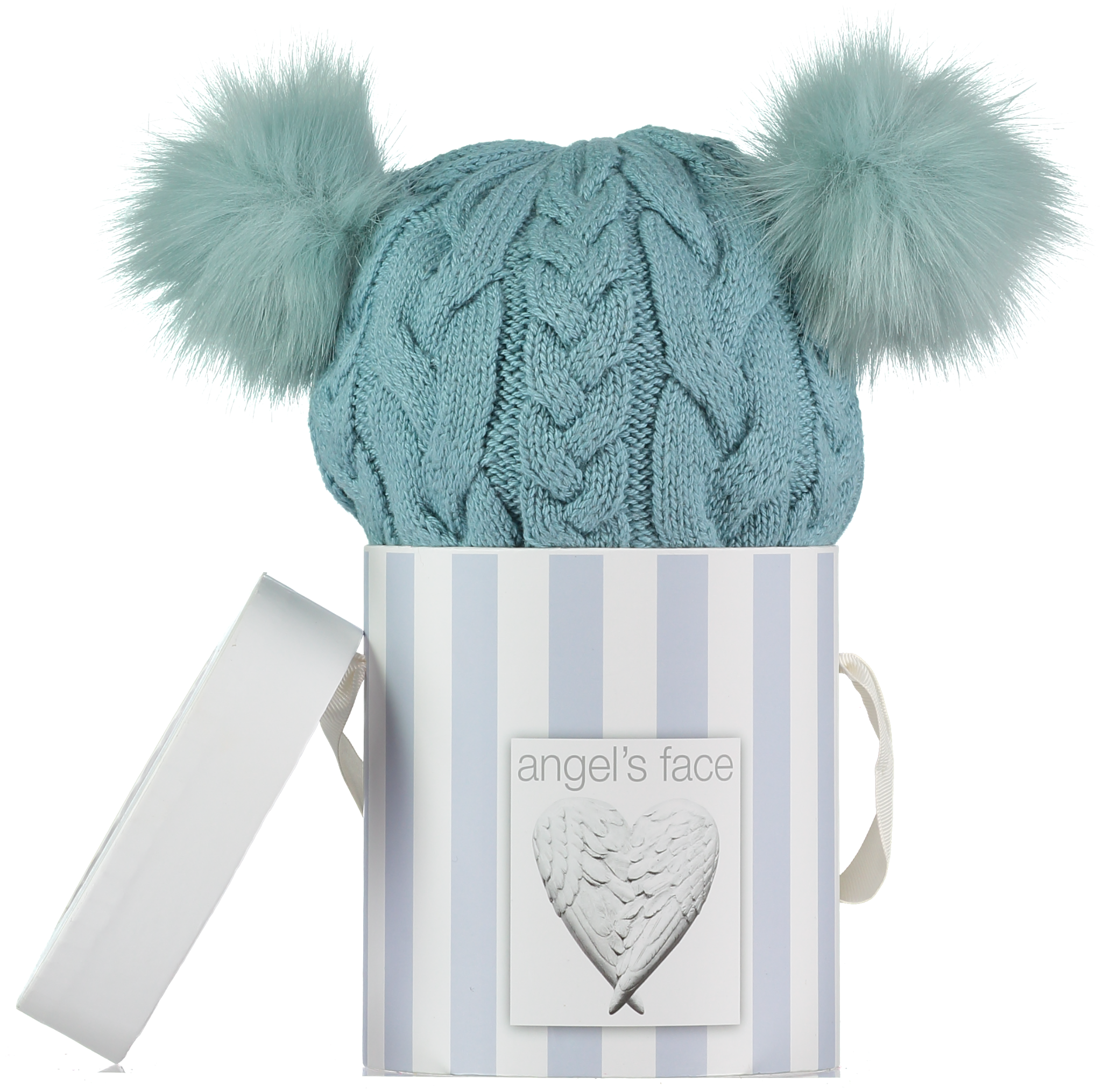 Cameo Blue Pom Pom Hat - Beanie (2048x2048), Png Download