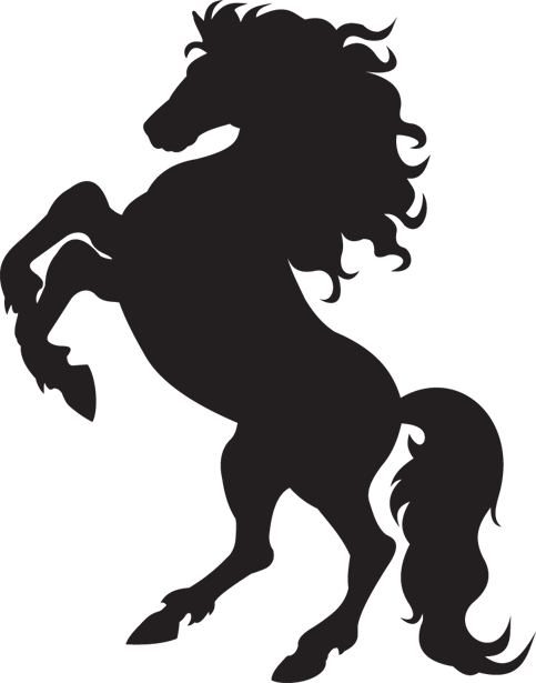 Jpg Library Library Silhouette Bubble Cute Google Search - Horse Vector (483x615), Png Download