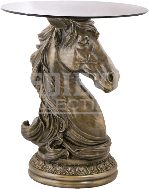 Horse Head End Table - Museum Collection Horse Head End Table (634x634), Png Download