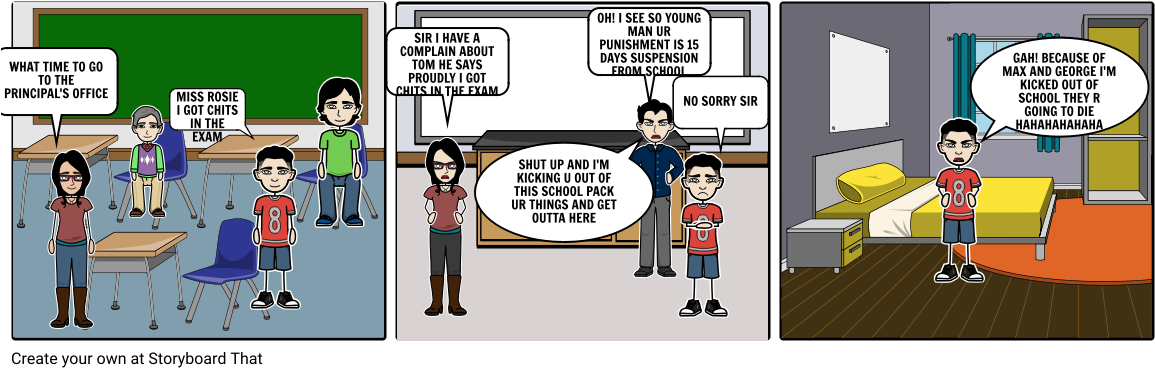 No Cheating In Exam - Cartoon (1164x385), Png Download