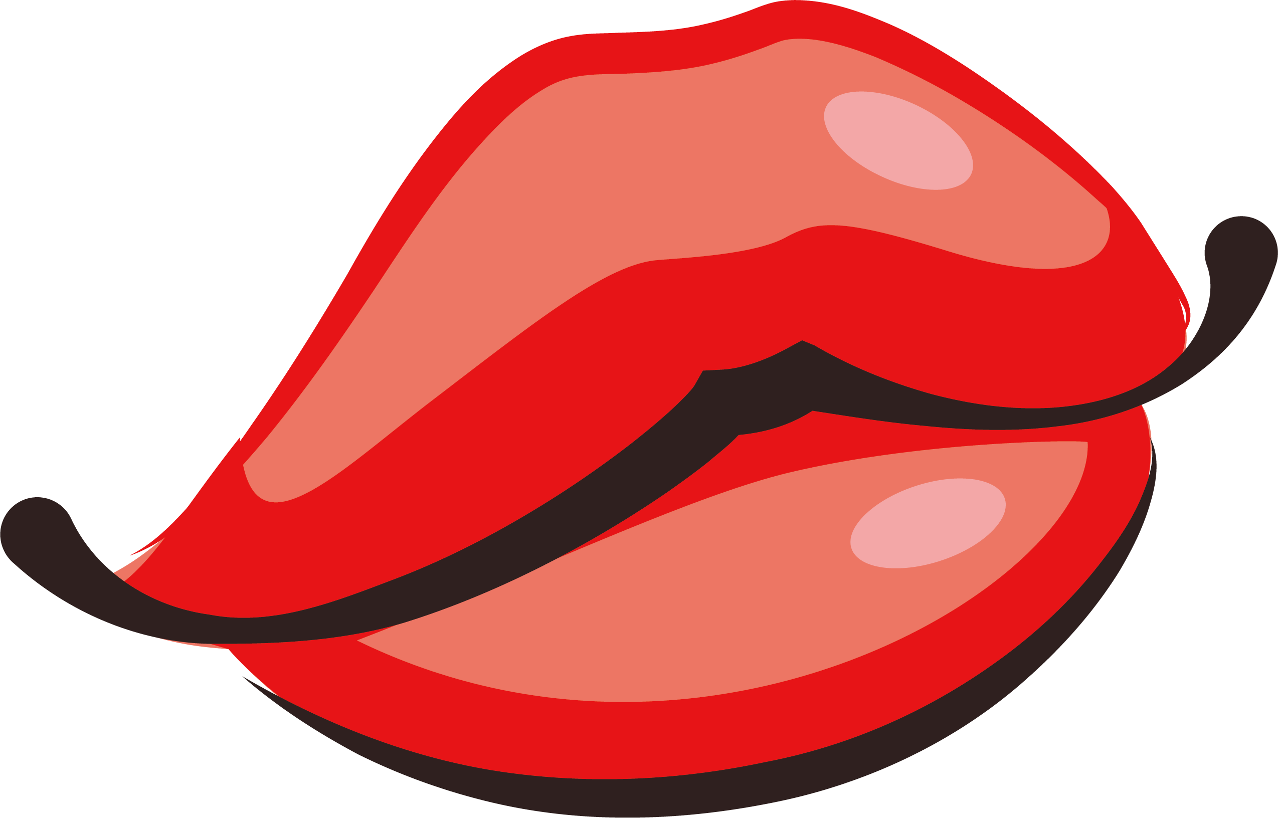 Svg Library Blowing A Kiss Clipart - Animated Lips Cute (2549x1632), Png Download
