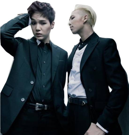 Clip Art Royalty Free Download Bts And Rap Monster - Suga And Rap Monster (549x599), Png Download