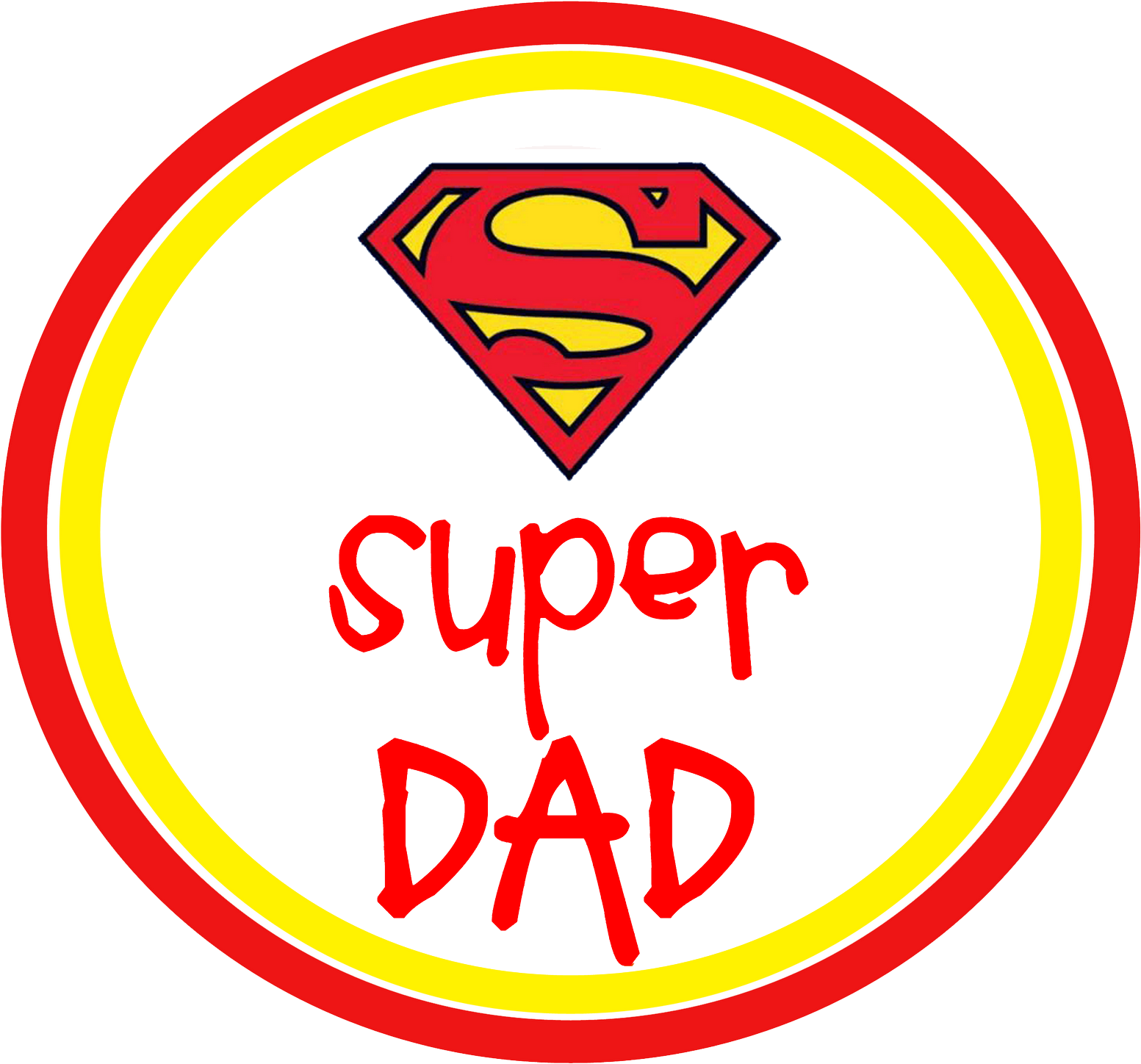 Daddys Day Png Pic - Superman Symbol (1600x1527), Png Download