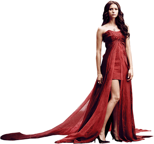 Elena Gilbert Vampire Png (526x500), Png Download