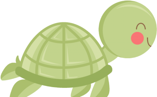 Sea Turtle Clipart Sea Life - Cute Sea Turtle Clipart (640x480), Png Download