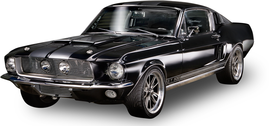 67 Gt 500 Mustang - Car (900x448), Png Download