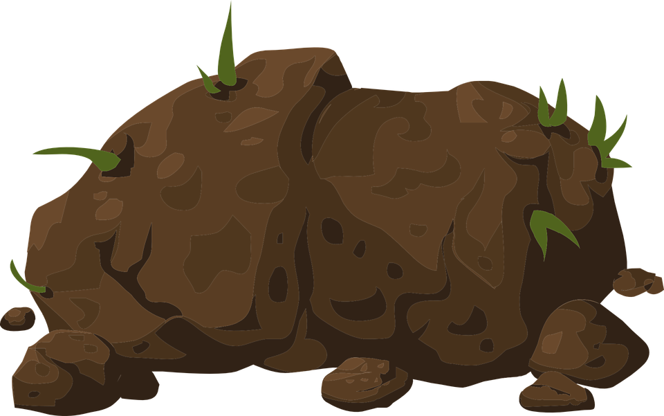 Hard Rock Clipart Stone - ก้อน หิน Png (960x601), Png Download